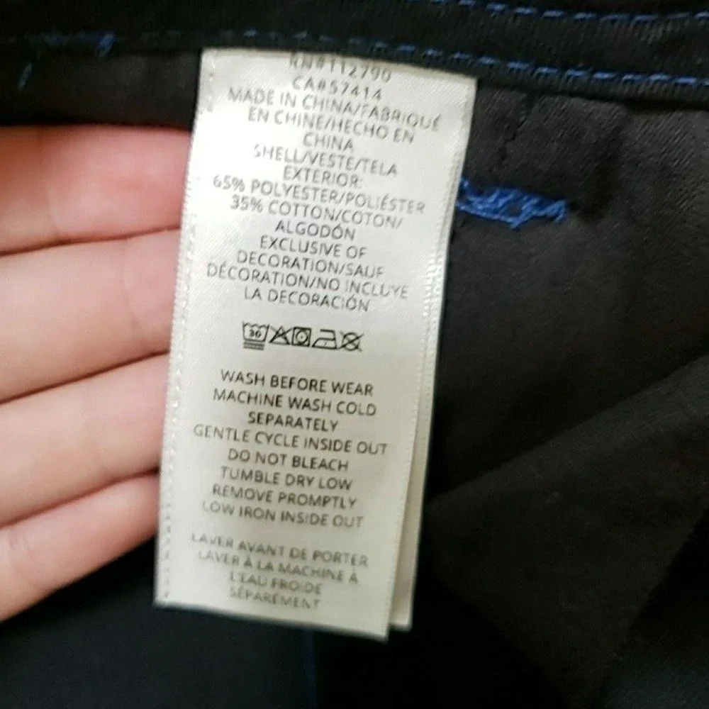 True Religion Cargo Pants Mens 36x32 Black Contrast Stitch Logo Pockets Casual
